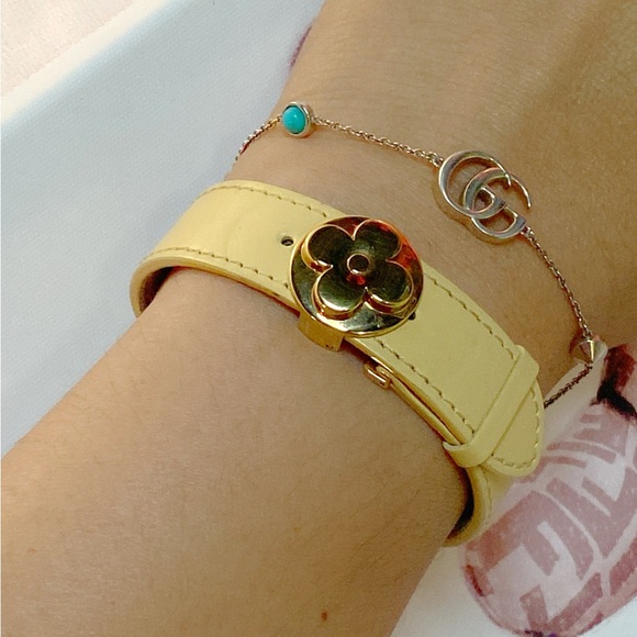 Louis Vuitton Monogram Pattern Good Luck Leather Bracelet - Picture 9 of 15